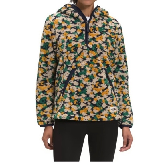 THE NORTH FACE FLORAL 
CAMPSHIRE PULLOVER HOODIE 2.0 FLEECE -
WOMENS SiZ… - Picture 1 of 11